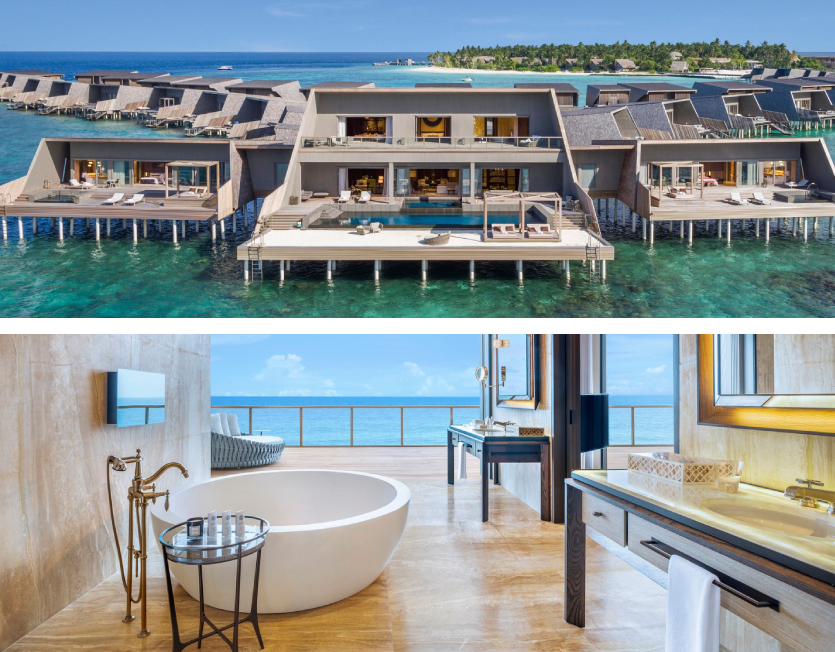St Regis Suite is one of the largest overwater villas in the Maldives