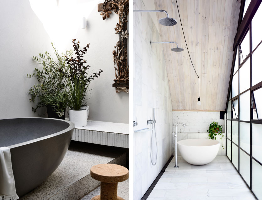 Haven baths at Hawthorn Church Residence and Fitzroy Loft Residence in Melbourne, Australia