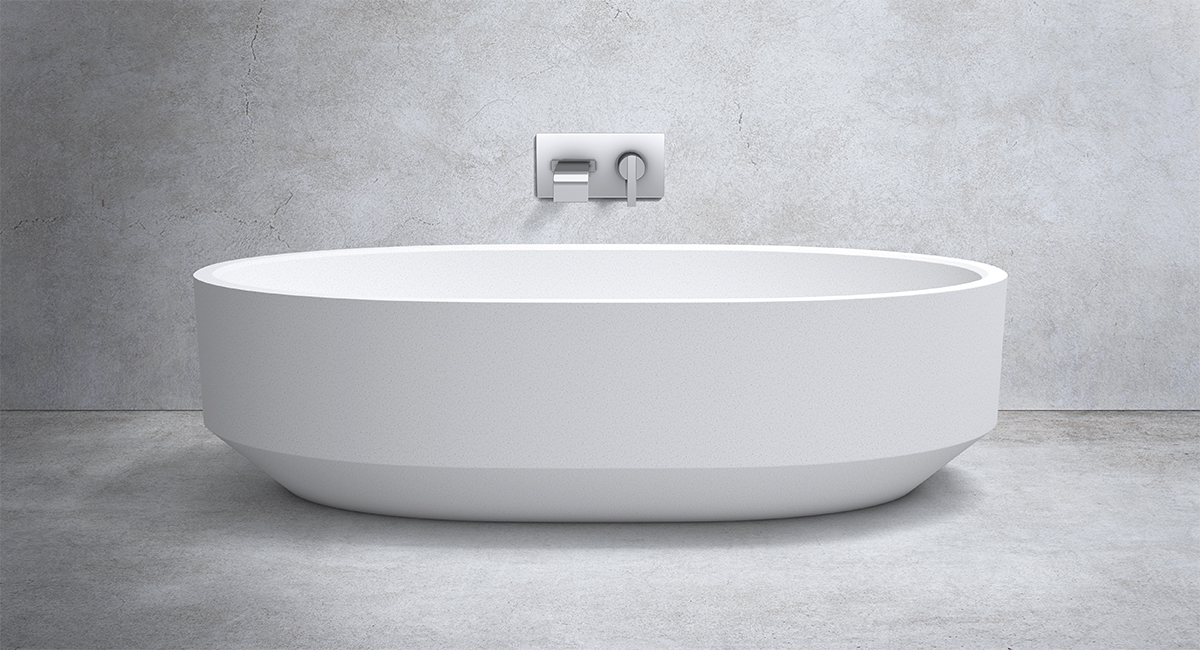 Zen Stone Freestanding Oval Bath apaiser