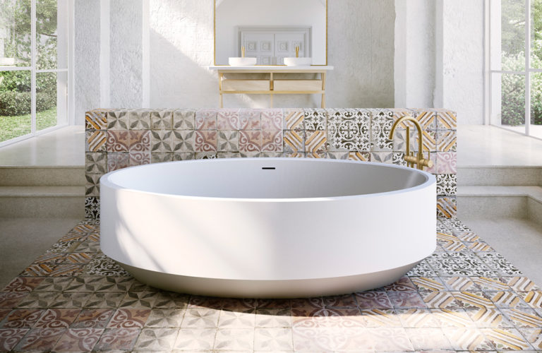 Geometric Freestanding Stone Baths Collection apaiser