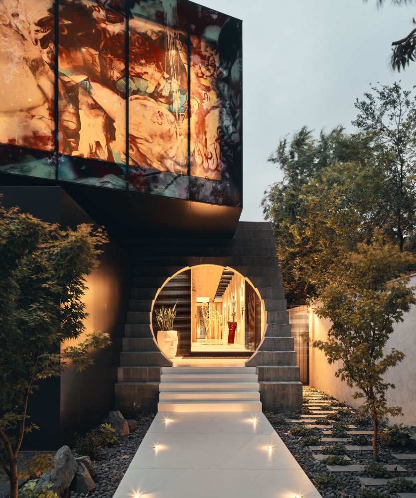 JARtB House Toorak Melbourne apaisder interview with Billy form Kavellaris Urban Design outside dusk